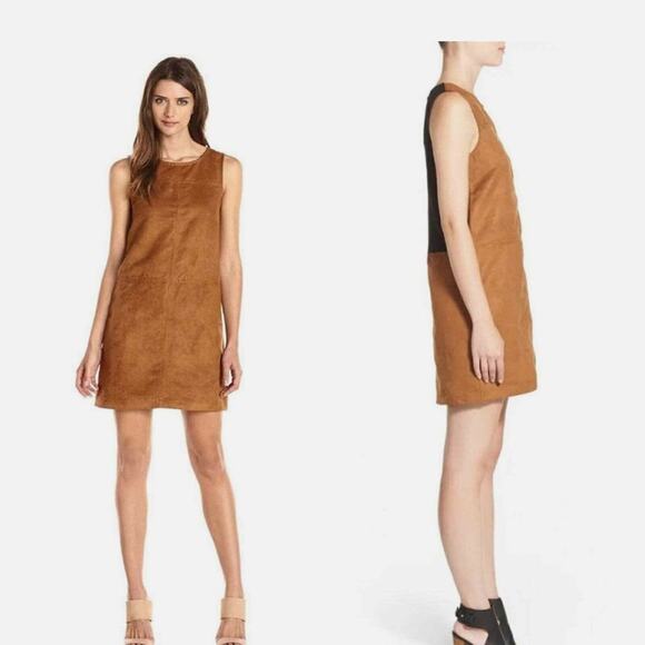 Sanctuary Dresses & Skirts - Sanctuary Women's Faux Brown Suede Shift Dress Size XS